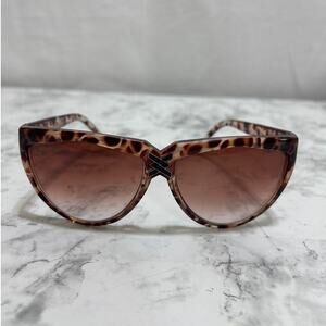 Vintage 80's Pan Oceanic Brown Sunglasses Shades Animal Print Tinted Lenses Boho
